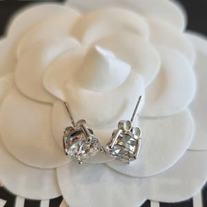 Moisannite Stud Earrings With Chanel Box.